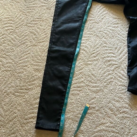 Adriano Goldschmied AG The Farrah Skinny High Rise Black Coated Jeans 25R - Picture 7 of 16